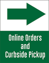 Online Orders and Curbside Pickup Posters