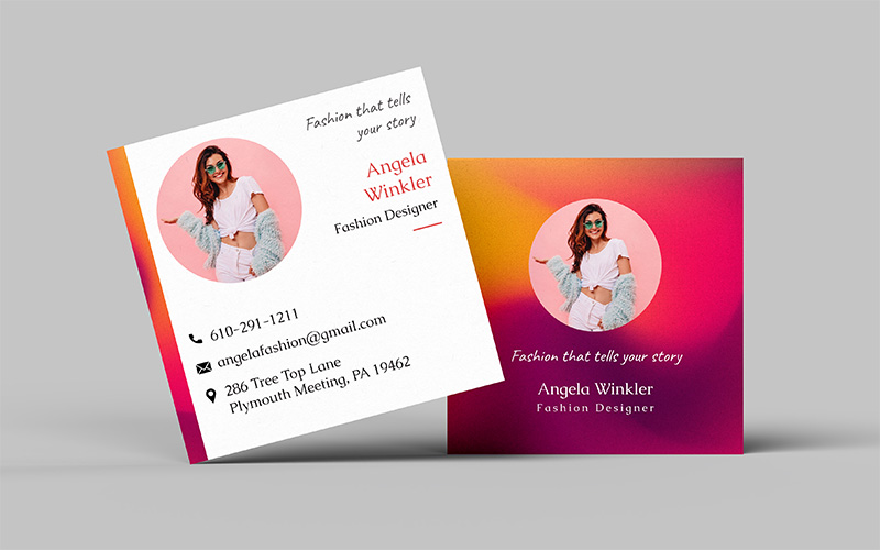 square business cards