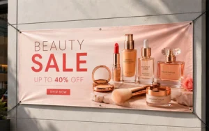 Custom beauty sale banner printing